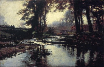  Clement Works - Pleasant Run Impressionist Indiana landscapes Theodore Clement Steele river